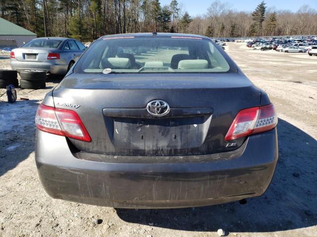 4T4BF3EK6AR005914 - 2010 TOYOTA CAMRY BASE GRAY photo 6