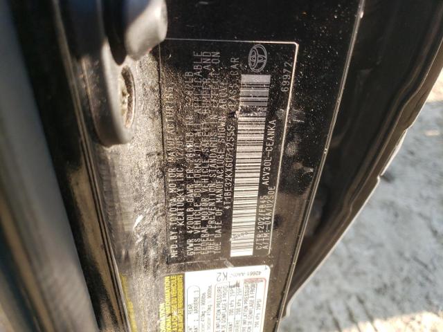 4T1BE32KX6U712555 - 2006 TOYOTA CAMRY LE BLACK photo 12