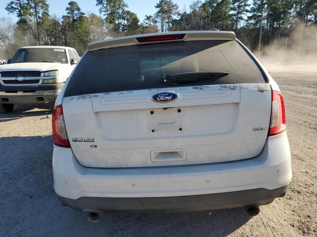 2FMDK3JC3BBB64913 - 2011 FORD EDGE SEL WHITE photo 6