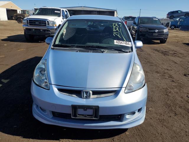 JHMGD38608S037271 - 2008 HONDA FIT SPORT BLUE photo 5