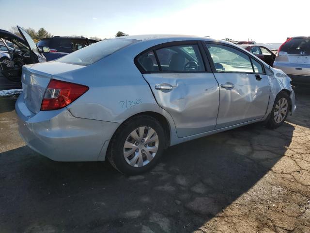 19XFB2F51CE367326 - 2012 HONDA CIVIC LX BLUE photo 3