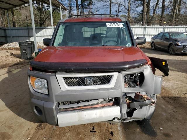 5J6YH186X5L016569 - 2005 HONDA ELEMENT EX ORANGE photo 5