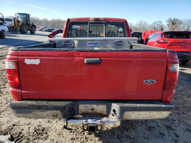 1FTYR14VX1PB18425 - 2001 FORD RANGER SUPER CAB RED photo 6