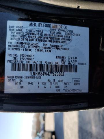 1LNHM84W47Y623603 - 2007 LINCOLN TOWN CAR EXECUTIVE L CHARCOAL photo 12