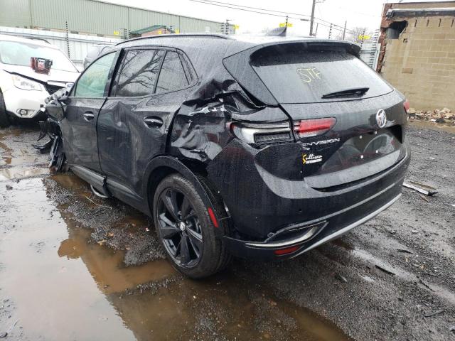 LRBFZMR42PD015470 - 2023 BUICK ENVISION PREFERRED BLACK photo 2