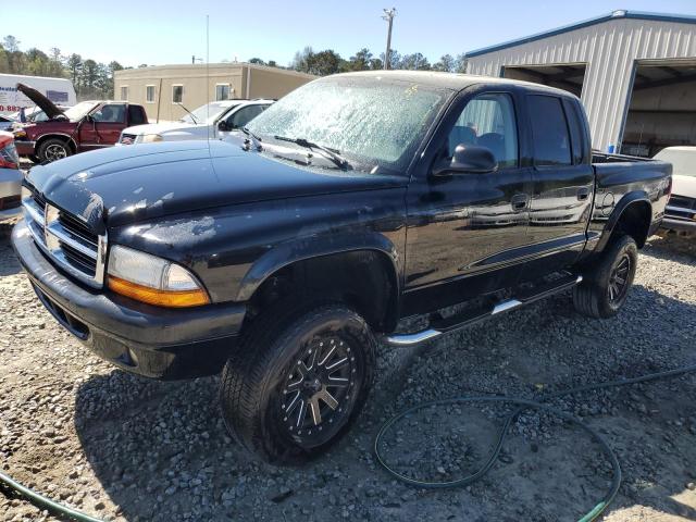 1D7HG38N14S660371 - 2004 DODGE DAKOTA QUAD SPORT BLACK photo 1