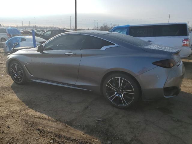 JN1EV7EL1JM390266 - 2018 INFINITI Q60 LUXE 300 GRAY photo 2