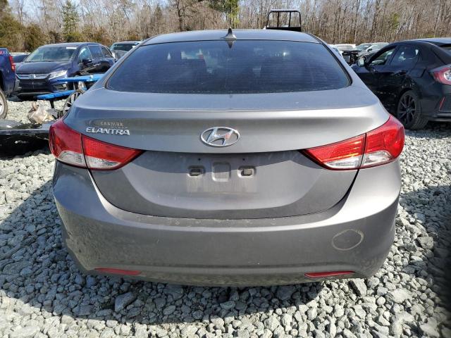 5NPDH4AEXDH315943 - 2013 HYUNDAI ELANTRA GLS GRAY photo 6