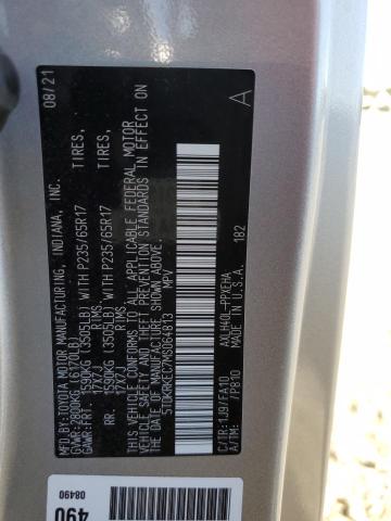 5TDKRKEC7MS064813 - 2021 TOYOTA SIENNA LE SILVER photo 14