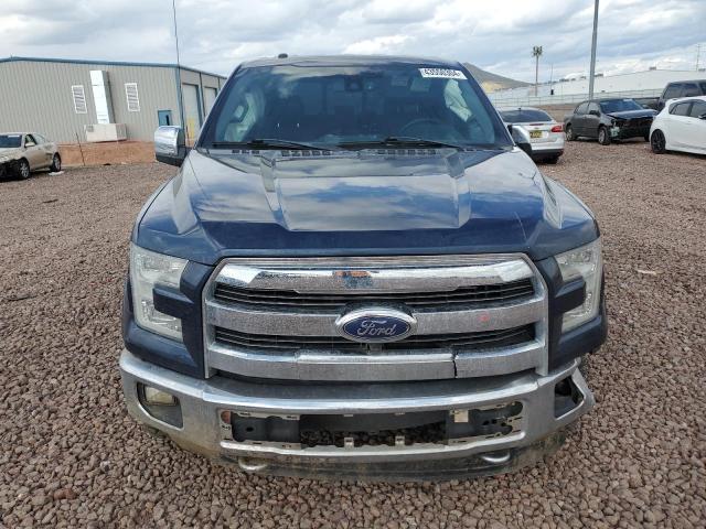 1FTEW1EF7GKD17635 - 2016 FORD F150 SUPERCREW BLUE photo 5