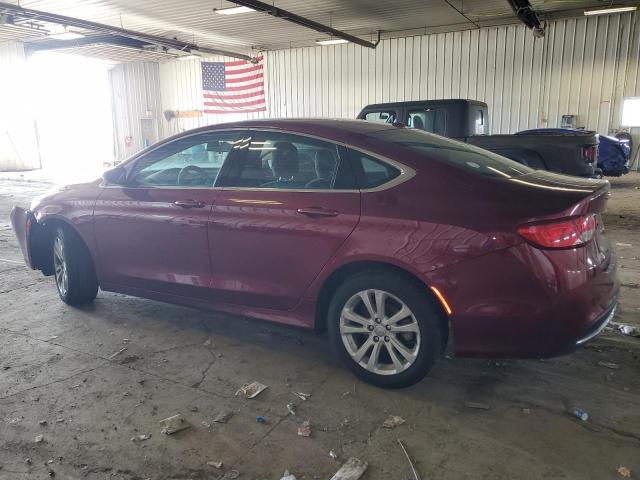 1C3CCCAB7FN612489 - 2015 CHRYSLER 200 LIMITED BURGUNDY photo 2