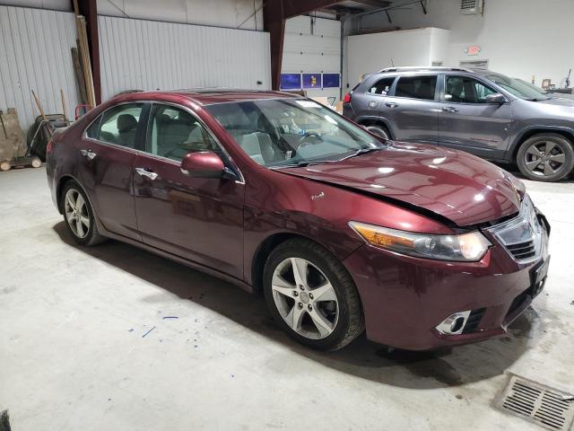 JH4CU2F66BC005048 - 2011 ACURA TSX BURGUNDY photo 4