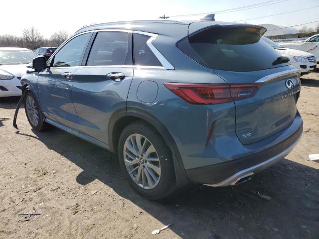 3PCAJ5BB9PF106083 - 2023 INFINITI QX50 LUXE BLUE photo 2