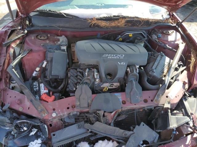 2G4WC532651213327 - 2005 BUICK LACROSSE CX MAROON photo 11