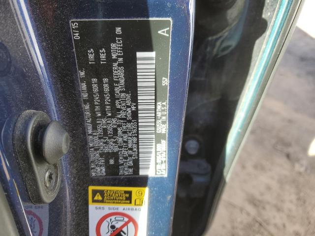 5TDJKRFH8FS163551 - 2015 TOYOTA HIGHLANDER XLE BLUE photo 13