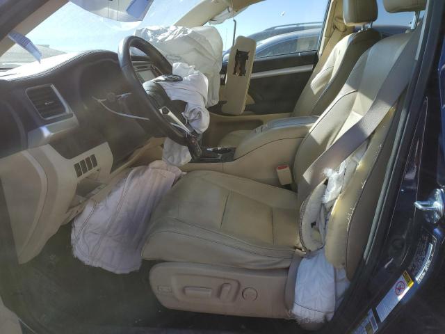 5TDJKRFH8FS163551 - 2015 TOYOTA HIGHLANDER XLE BLUE photo 7