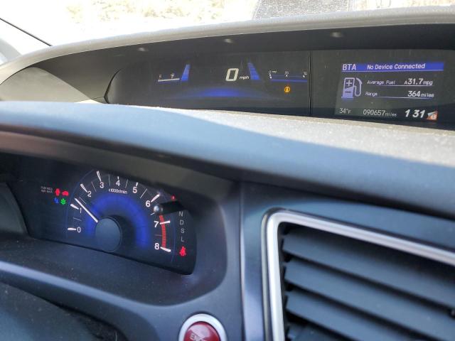 2HGFB2F98FH506171 - 2015 HONDA CIVIC EXL შავი ფოტო 9