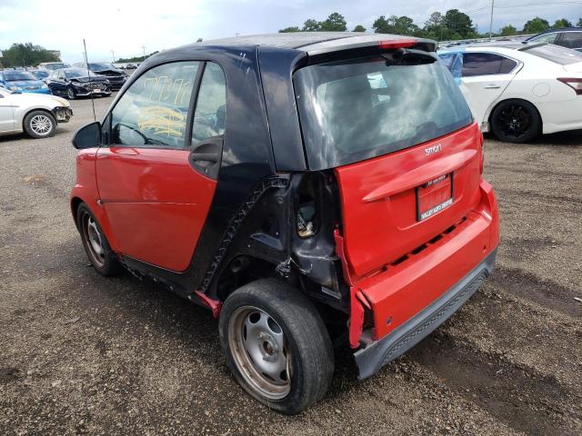 WMEEJ3BAXDK617959 - 2013 SMART FORTWO PURE RED photo 3