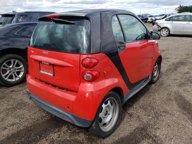 WMEEJ3BAXDK617959 - 2013 SMART FORTWO PURE RED photo 4
