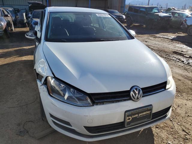 3VW2A7AU5FM023793 - 2015 VOLKSWAGEN GOLF TDI WHITE photo 5