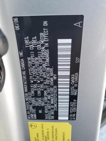 2T2HK31U27C018236 - 2007 LEXUS RX 350 SILVER photo 12