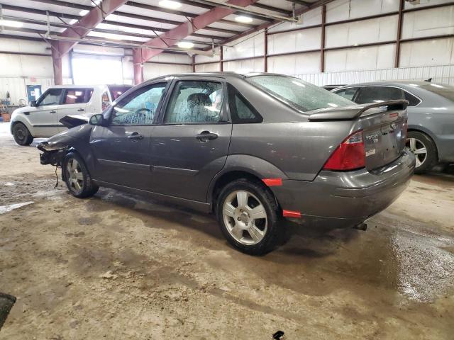 1FAHP34N87W164325 - 2007 FORD FOCUS ZX4 GRAY photo 2