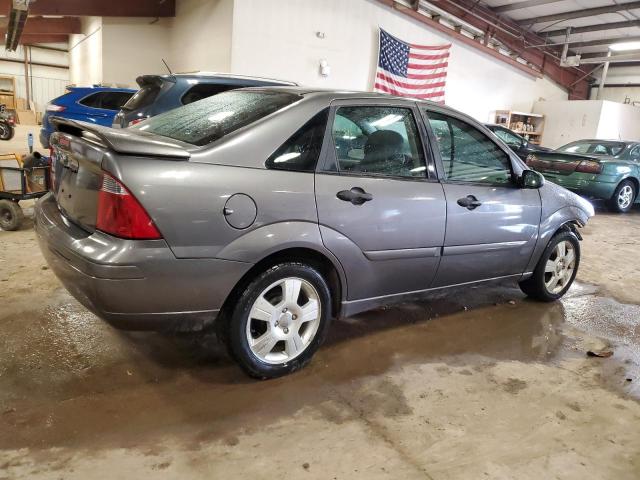 1FAHP34N87W164325 - 2007 FORD FOCUS ZX4 GRAY photo 3