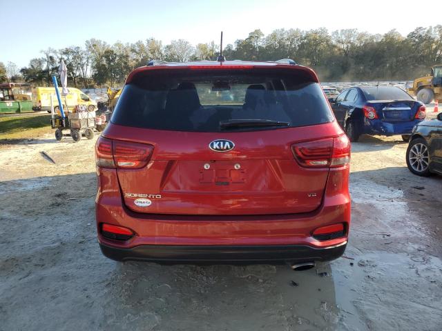 5XYPG4A5XKG608195 - 2019 KIA SORENTO LX RED photo 6