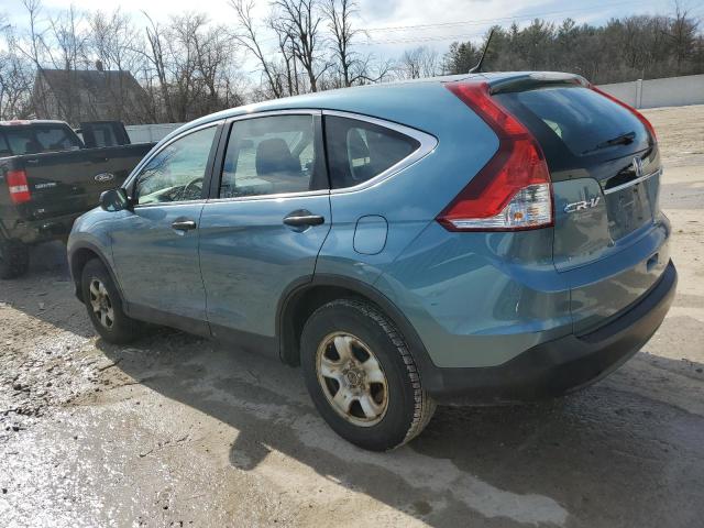 5J6RM4H33DL006326 - 2013 HONDA CR-V LX BLUE photo 2