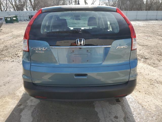 5J6RM4H33DL006326 - 2013 HONDA CR-V LX BLUE photo 6