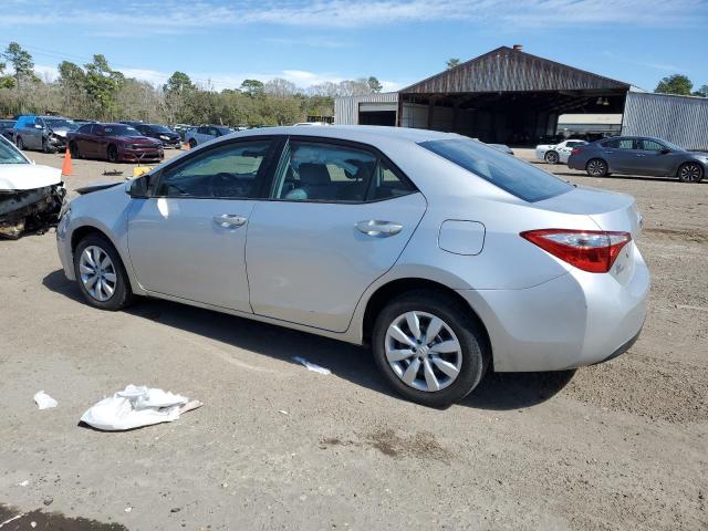 5YFBURHE1FP328009 - 2015 TOYOTA COROLLA L SILVER photo 2