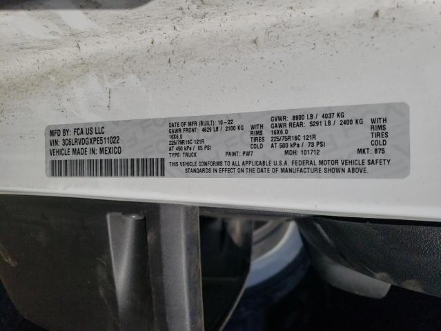 3C6LRVDGXPE511022 - 2023 RAM PROMASTER 2500 HIGH 白色 照片 13