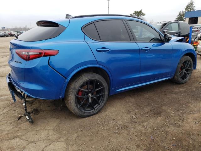 ZASPAKBN4M7D08065 - 2021 ALFA ROMEO STELVIO TI 蓝色 照片 3