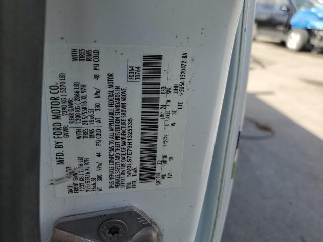 NM0LS7E79H1325335 - 2017 FORD TRANSIT CO XL WHITE photo 13