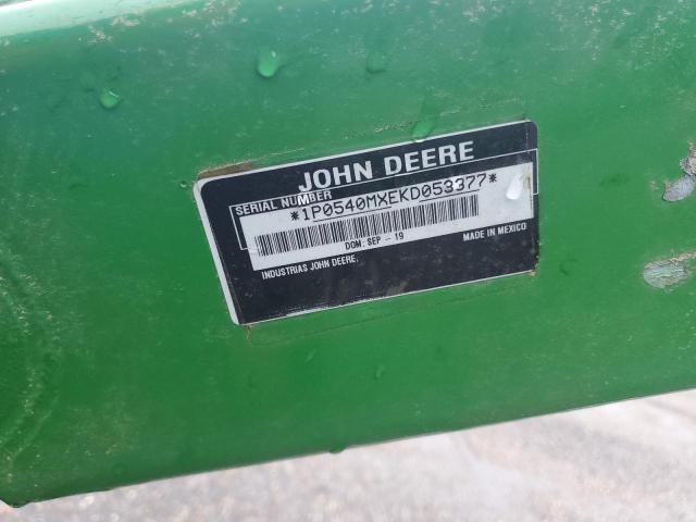 1P0540MXEKD053377 - 2019 JOHN DEERE BUCKET GREEN photo 10