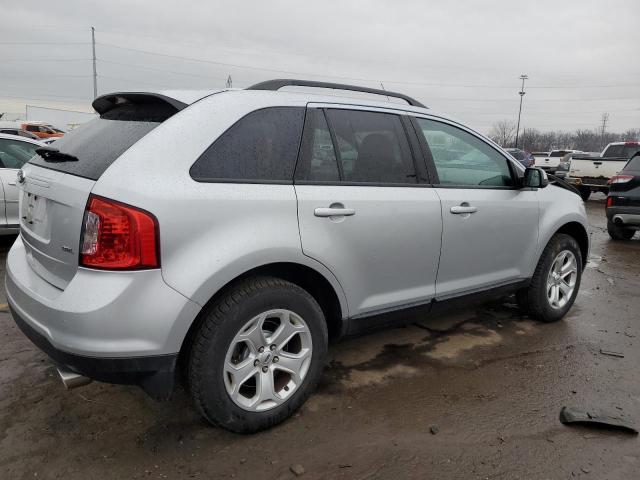 2FMDK3JC7EBB12057 - 2014 FORD EDGE SEL SILVER photo 3