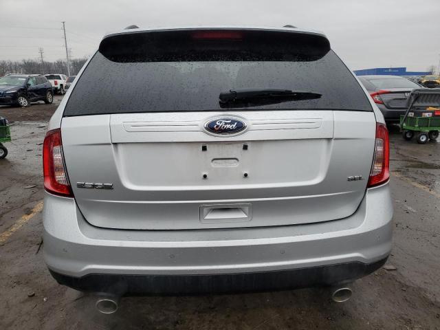 2FMDK3JC7EBB12057 - 2014 FORD EDGE SEL SILVER photo 6