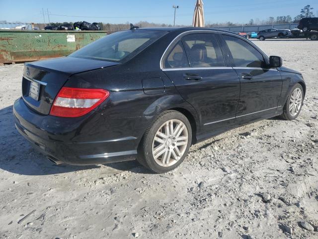 WDDGF54X49R053459 - 2009 MERCEDES-BENZ C 300 BLACK photo 3