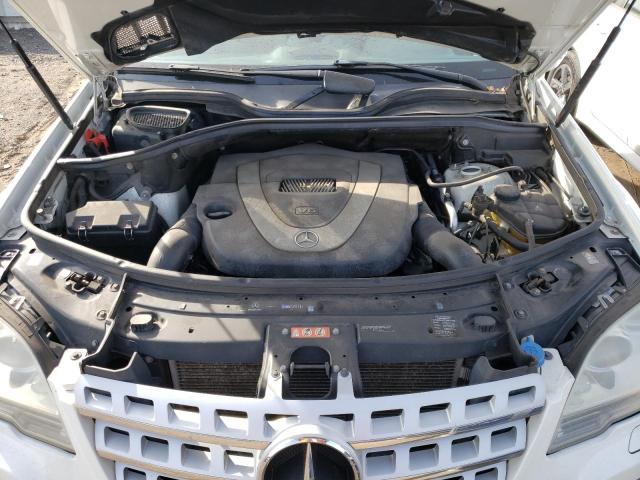 4JGBB8GB9AA605148 - 2010 MERCEDES-BENZ ML 350 4MATIC WHITE photo 12