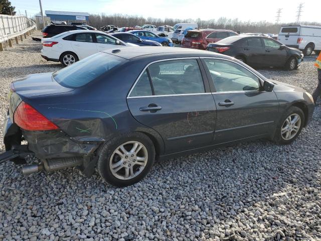 1HGCM56857A101035 - 2007 HONDA ACCORD EX GRAY photo 3