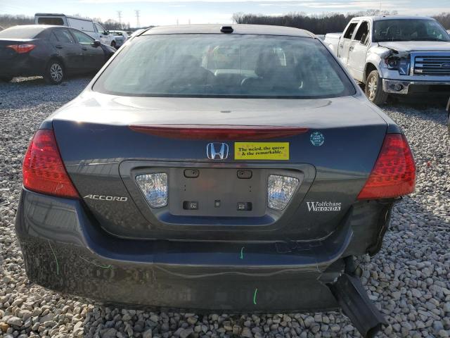 1HGCM56857A101035 - 2007 HONDA ACCORD EX GRAY photo 6