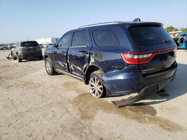 1C4RDJAG2HC709603 - 2017 DODGE DURANGO SXT BLUE photo 2