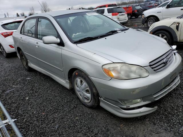 1NXBR32E23Z168448 - 2003 TOYOTA COROLLA CE SILVER photo 4