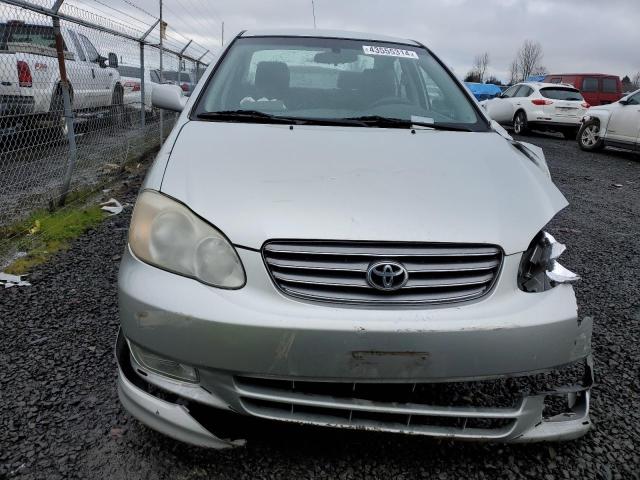 1NXBR32E23Z168448 - 2003 TOYOTA COROLLA CE SILVER photo 5