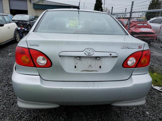 1NXBR32E23Z168448 - 2003 TOYOTA COROLLA CE SILVER photo 6