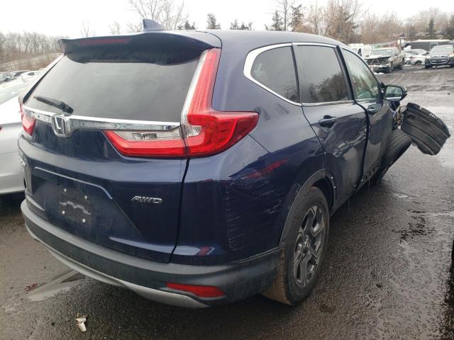 2HKRW2H58JH700208 - 2018 HONDA CR-V EX BLUE photo 3