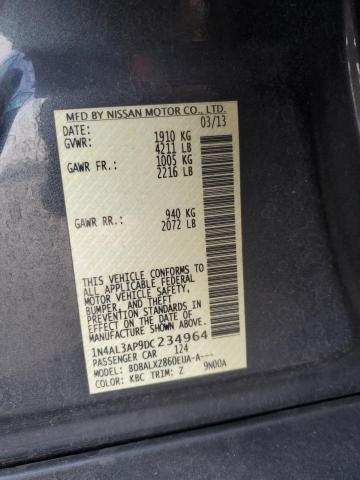 1N4AL3AP9DC234964 - 2013 NISSAN ALTIMA 2.5 GRAY photo 12