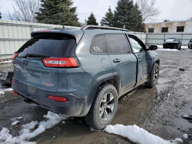 1C4PJMBS1EW180384 - 2014 JEEP CHEROKEE TRAILHAWK 灰色 照片 3
