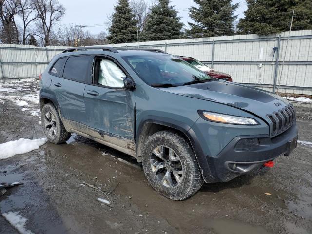 1C4PJMBS1EW180384 - 2014 JEEP CHEROKEE TRAILHAWK 灰色 照片 4