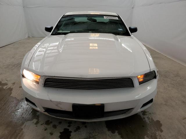 1ZVBP8AN9A5105487 - 2010 FORD MUSTANG WHITE photo 5